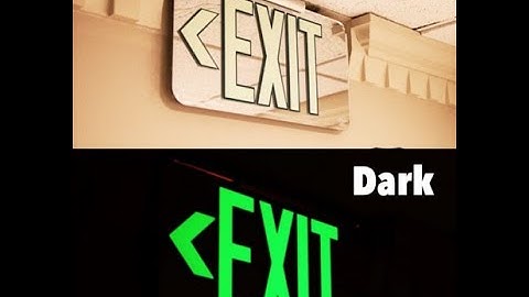 Electric Exit Signs VS Photoluminescent Exit Signs