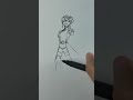 Speed drawing stickman to Tenka Izumo #animeedit #animedrawing #ytshorts #tenkaizumo #anime