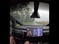 Cybertruck FSD-Heavy crackling is drops under trees. Light crackling is rain. I enjoy the weather.