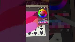 How to make this easy cute heart background in procreate app- Valentine’s Day special screenshot 4