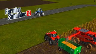 How to load wheat from harvester to tractor || FS16 || Farming Simulator 16 || @ganeshplaying7502