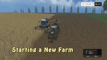 How To Start a New Farm | Farming Simulator 2015 | PS4