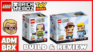 LEGO BUZZ LIGHTYEAR, WOODY & BO PEEP BRICKHEADZ BUILD & REVIEW! LEGO 40552 &  40553