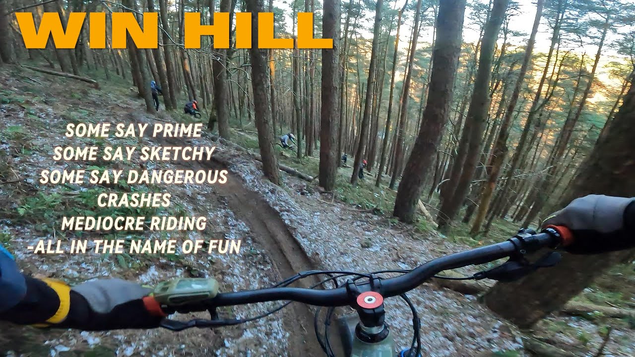 Ice cold Win hill trails 🥶😁🥶