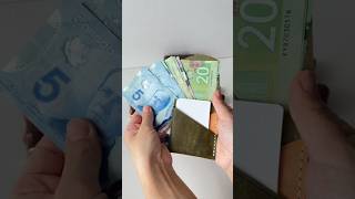 Minimalist Card Holder with Bill Compartment | Full Grain Leather | Handmade Leather Wallet