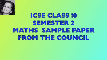 ICSE Class 10 Semester 2 Maths Exam Paper Solved