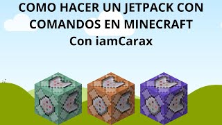 ¡Como hacer un JETPACK en MINECRAFT con COMANDOS y SIN MODS!🚀🧑‍💻