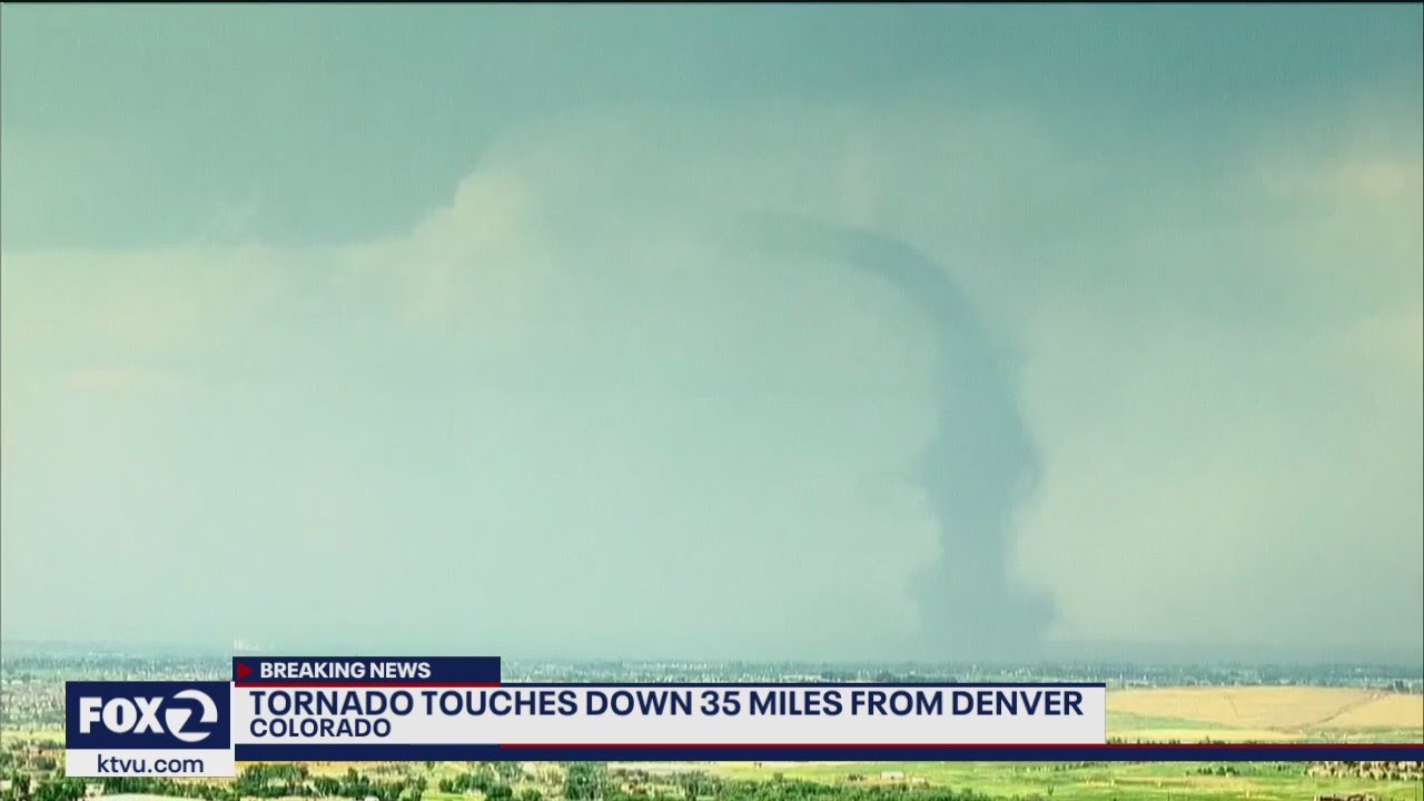 Huge tornado touches down in rural Colorado - YouTube