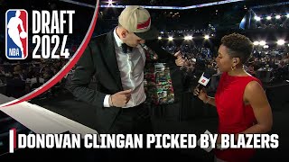 Donovan Clingan honors his mother: ‘I know she’s proud’ | 2024 NBA Draft