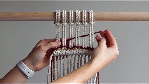 DIY Macrame for Beginners/Macraweave Tutorial: Plain (Tabby) Weave!