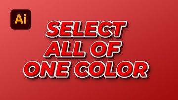 How to Select All of One Color in Illustrator