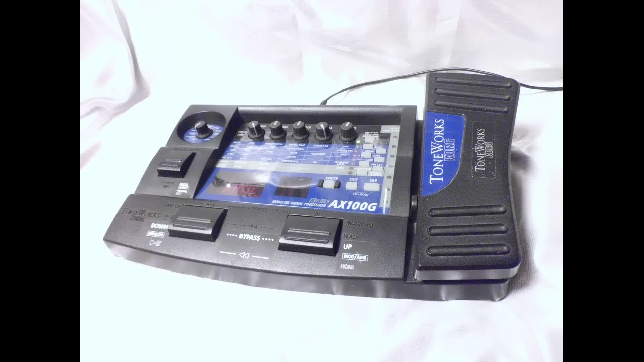 【プリセットチェック】KORG AX100G フレーズトレーナー・サンプラー・リズム機能内蔵ペダル付REMSモデリングマルチエフェクター ...