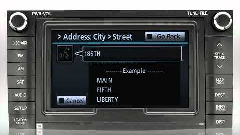Navigation (input address using voice recognition) Sienna Toyota of Slidell