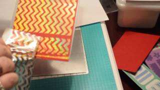 hot foiling with embossing folders