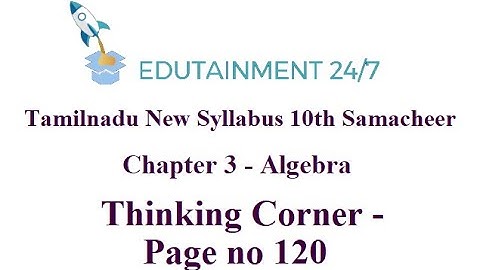 10th std Maths|Thinking corner - Page no 120|Graph of Variation|Algebra|TN Samacheer Syllabus 2020