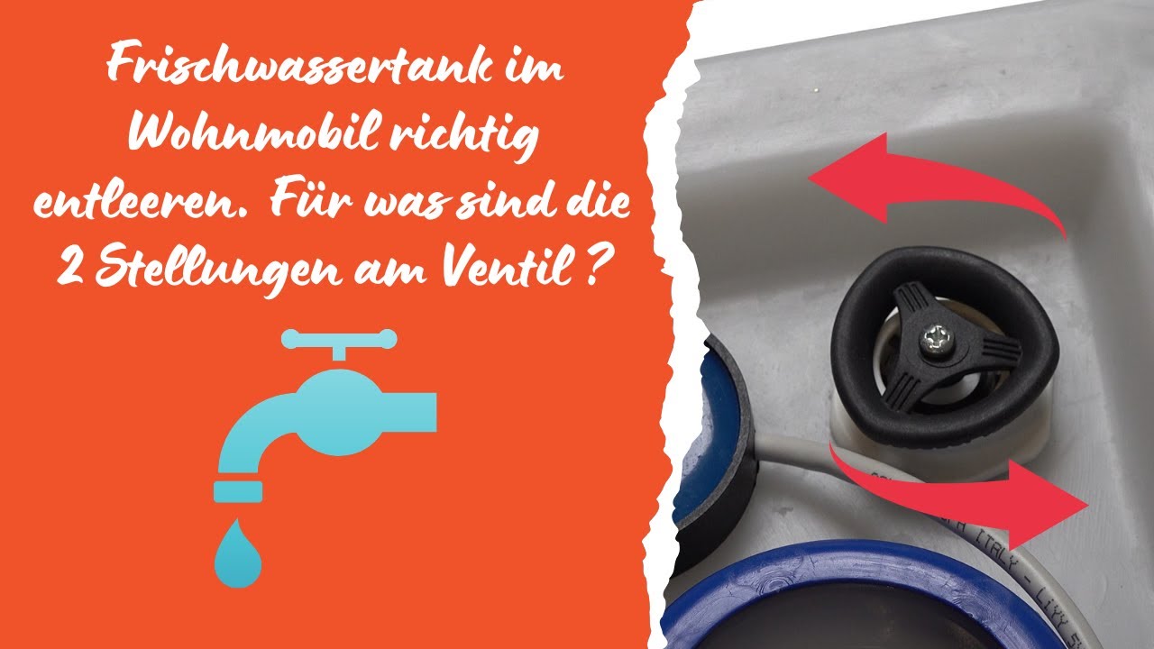 Etwas Mit Einem Sauggerät Komplett Entleeren Frischwassertank im Wohnmobil richtig entleeren - YouTube