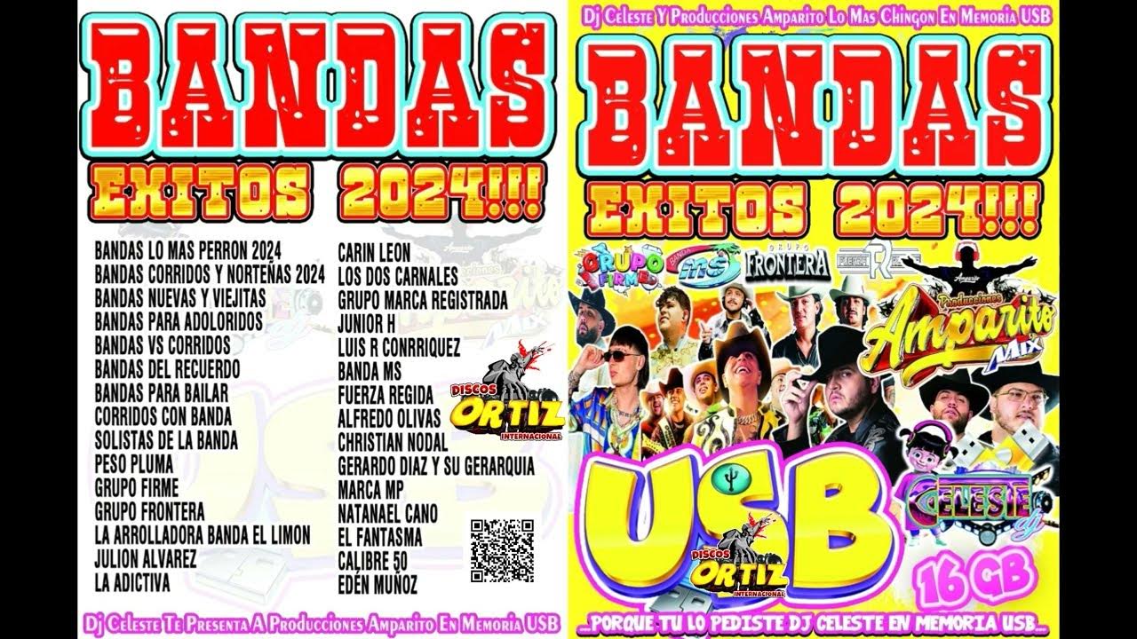 USB BANDAS EXITOS 2024!! AMPARITO FT CELESTEDiscos Ortiz 2023 YouTube