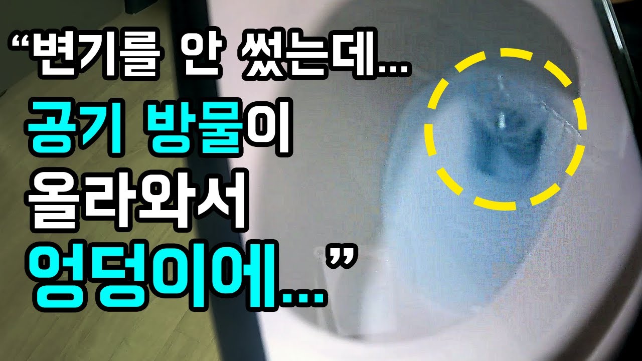 빌라 2층 변기 기포·물 튐, 공용관 이물질 제거 현장 영상 썸네일