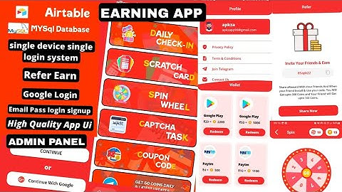 Earning App Aia File 2023 | New High Quality Earning App Aia With Admin Panel | AB Aia File