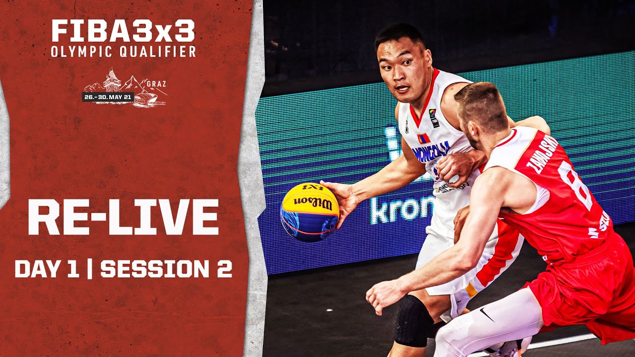 RE-LIVE - FIBA 3x3 Olympic Qualifying Tournament 2021 Day 1 - Session 2