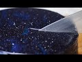 Galaxy Mirror Glaze Cake • Tasty Recipes