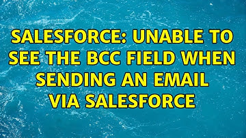 Salesforce: Unable to see the BCC field when sending an email via Salesforce