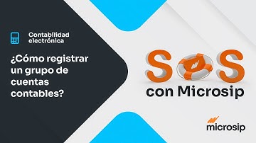Microsip Contabilidad: Cómo registrar un grupo de cuentas contables