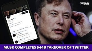 Elon Musk has officially completed his $44 billion takeover of Twitter