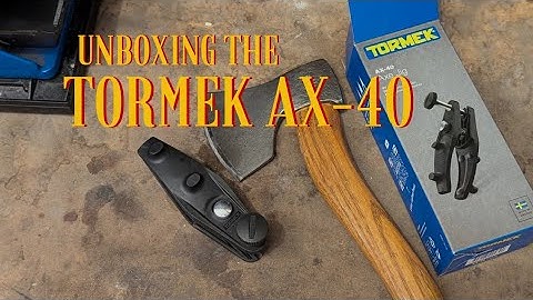 Tormek AX-40 Axe Jig - Unboxing and First Impressions | Andy Spoons