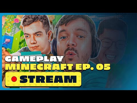 Gaules AO VIVO Jogando Minecraft com a Tribo! EP. 05