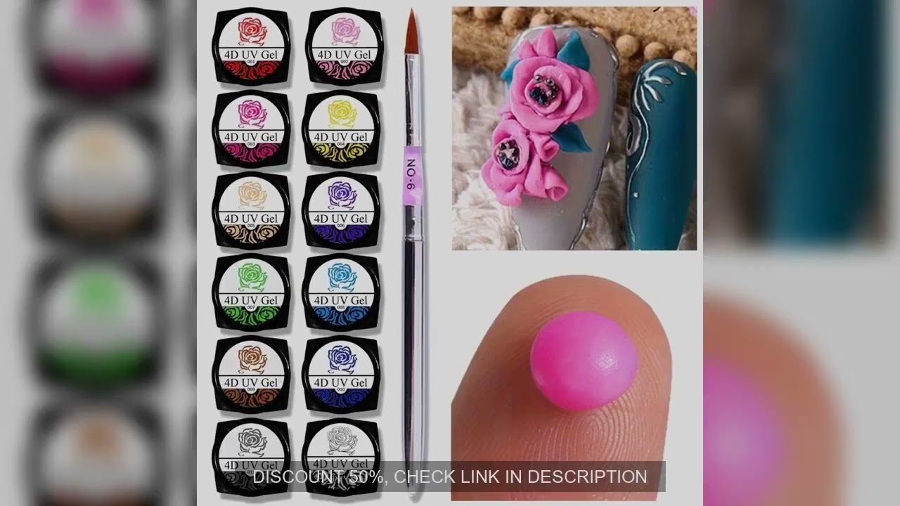 Nail Art Accessories Carving Gel Supplies 3D 4D Model Carved MudPlasticine UV Gel DIY Nails Painting