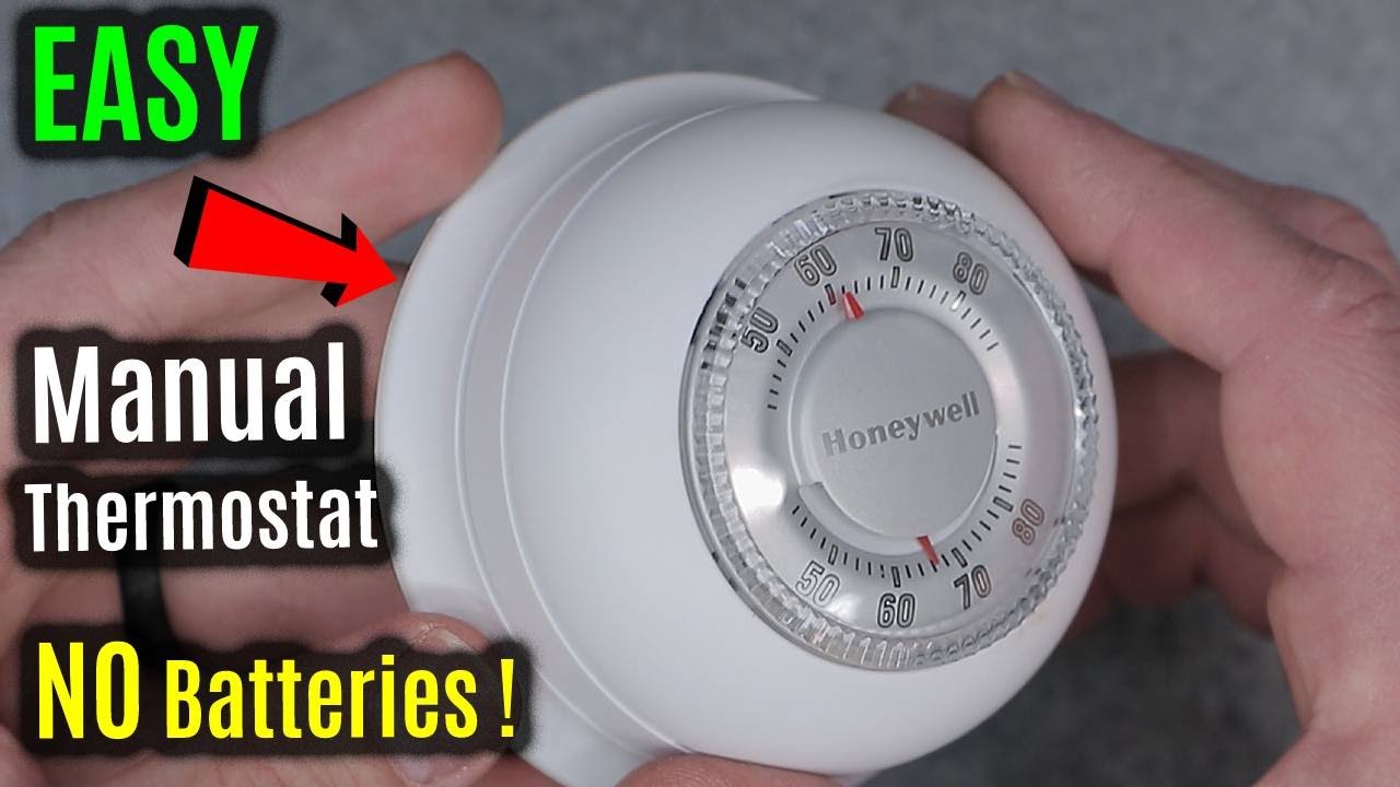 THE Simplest Battery FREE Round Manual Thermostat | Honeywell Home