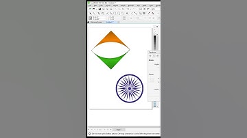 Indian Flag logo in CorelDraw.🏳‍🌈#shorts #coreldraw #youtubeshorts #indianflag