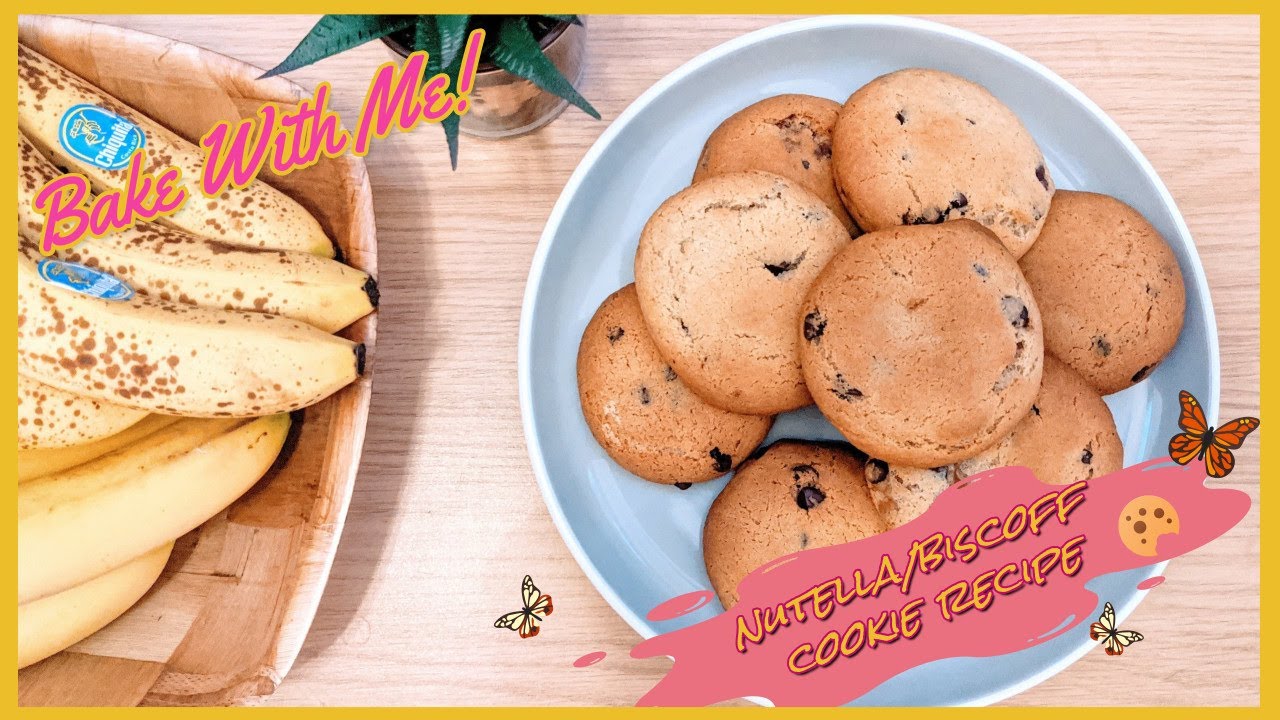 Super Easy Nutella / Lotus Biscoff Gooey Centre Explosion Cookie Recipe