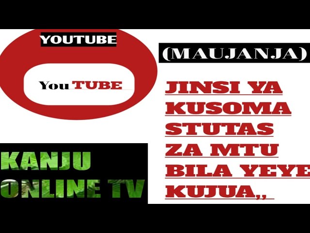 Jinsi Ya Kuangalia Status Whatsap Za Mtu Bila Yeye Kujua| KANJU ONLINE TV class=