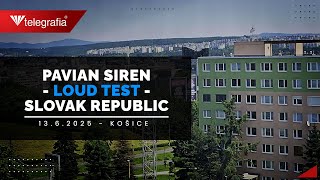 Siren Test - Pavian Electronic Siren - 13.06.2025 - Košice 1