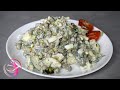 Простой и вкусный салат из огурцов и яиц