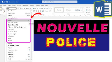 Ajouter une police personnalisée sur  WORD || Comment télécharger & ajouter une POLICE sur son PC