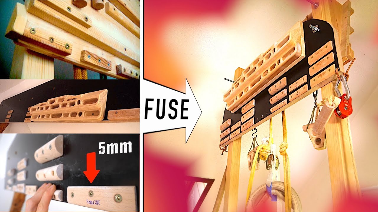 Self Made Wooden Hangboard FUSION YouTube