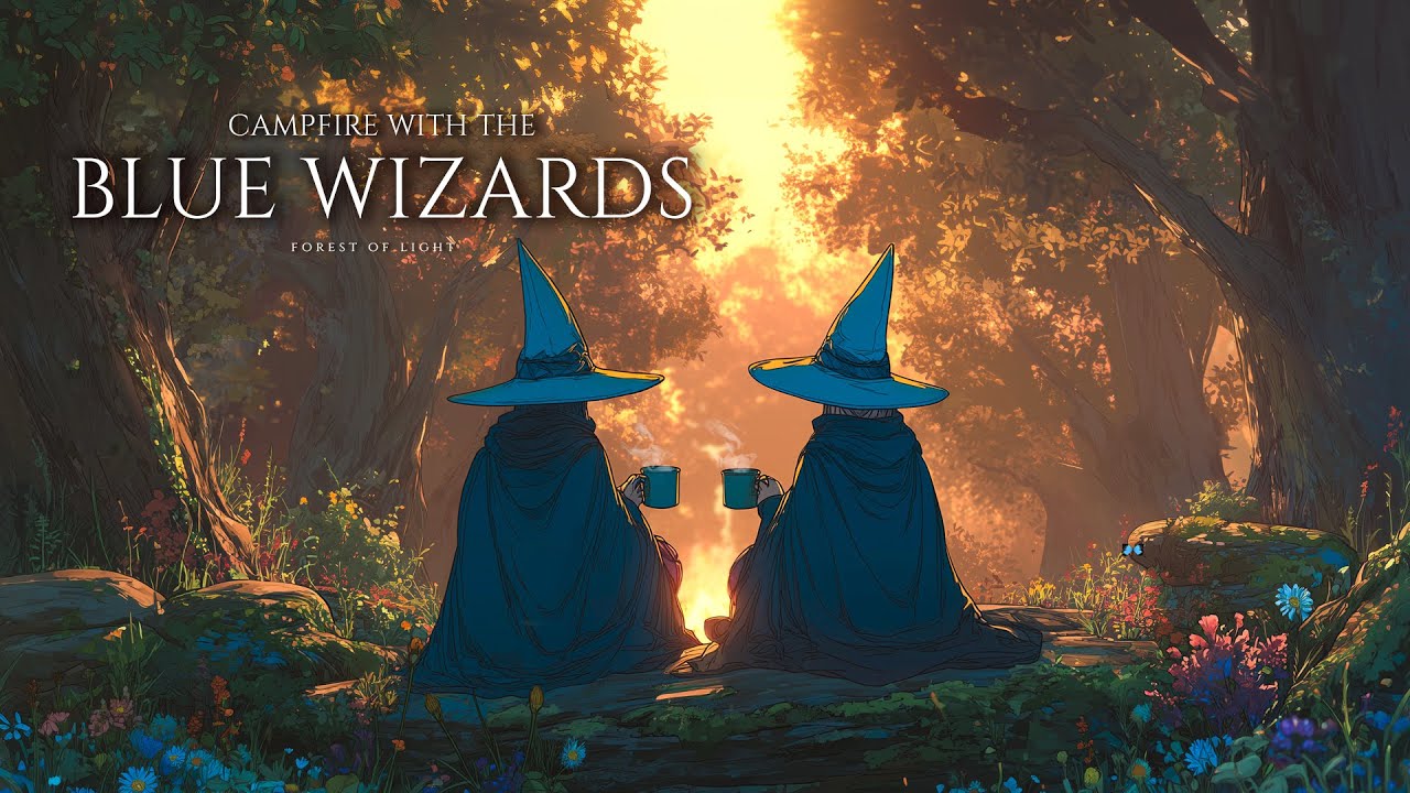Cozy Medieval Music For Rest & Relaxation | Campfire With The Blue Wizards