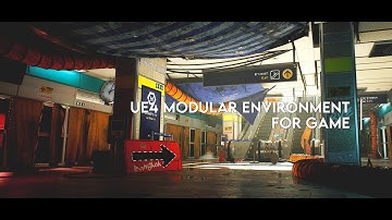 Unreal Engine 4 Game modular environment | The Blue Metro