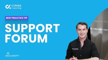Derma Aesthetics, CYPHER LMS tips, Support forum