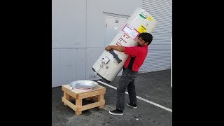 Oneman Water Heater Lift Demo