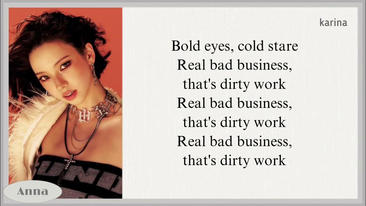 AESPA DIRTY WORK karaoke with easy lyrics AESPA DIRTY WORK karaoke with easy lyrics