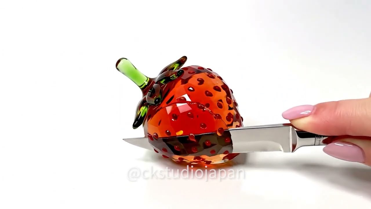 ガラス製果物型アート ガラス果物ASMR #AI #AIART #asmrsounds #asmr #aiasmr - YouTube