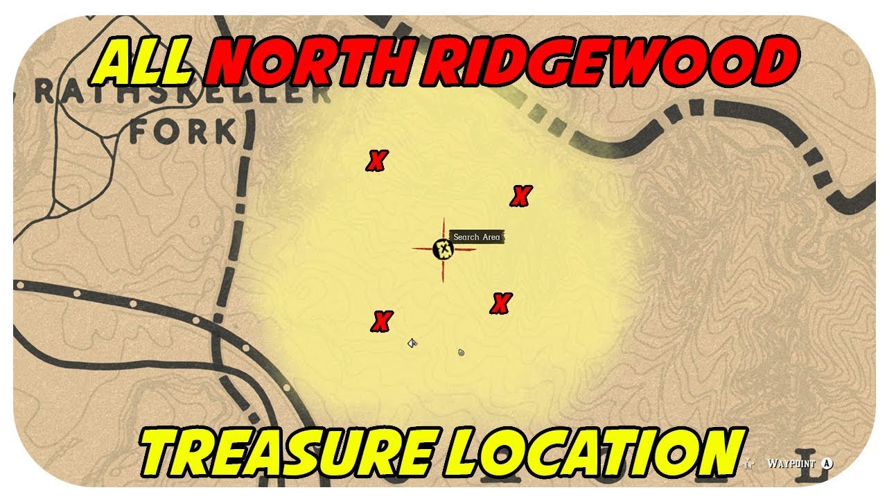 ALL North Ridgewood Treasure Map Location YouTube