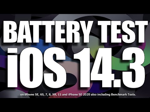 iOS 14.3 Battery Life / Battery Drain / Battery Performance Test / Benchmark Tests ( 18C66 )