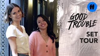 Good Trouble | Set Tour With Maia Mitchell & Cierra Ramirez | Freeform