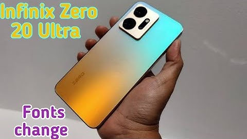 Font Change In Infinix Zero 20 Ultra, How To Change Font Style In Infinix Zero 20 Ultra, Infinix