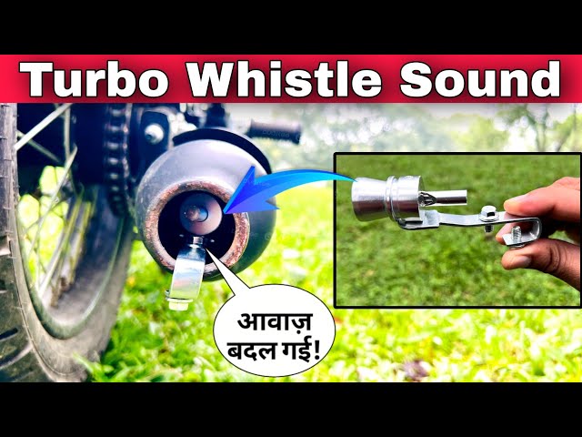 Turbo Sound Exhaust Pipe Whistle Blow-Off Valve For Bike And Car Silencer